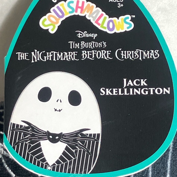 Jack Skeleton Nightmare Before Christmas Squishmallow NWT small - Picture 3 of 3